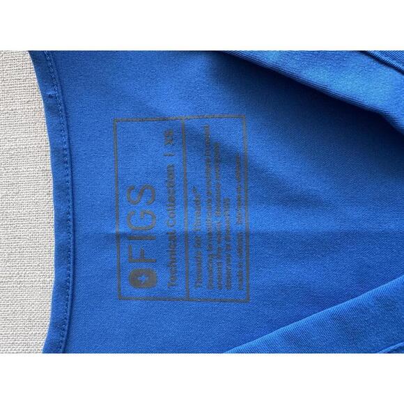 Figs Casma Three-Pocket Scrub Top Royal Blue Size Extra Small - Picture 4 of 4